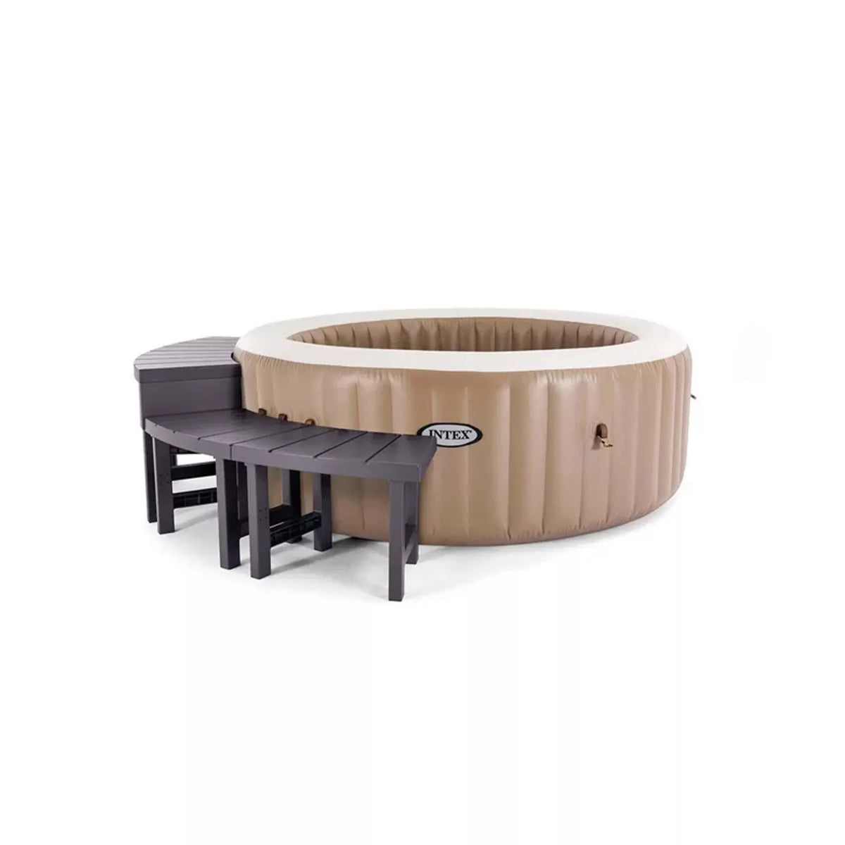 Panchina per PureSpa Rotonda 4 posti, 2 pezzi medi + 2 pezzi alti