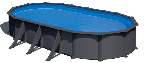 Anthracite ovale - paletti laterali