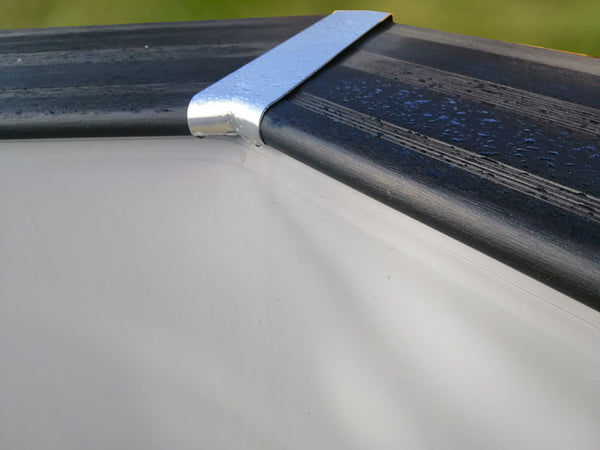 Liner per piscine di composite quadrate Grigio 60/100