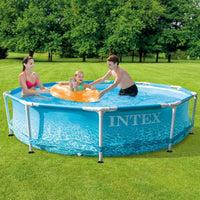 Piscina Rotonda Metal Frame Beachside 305x76cm 28206NP