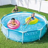 Piscina Rotonda Metal Frame Beachside 305x76cm 28206NP