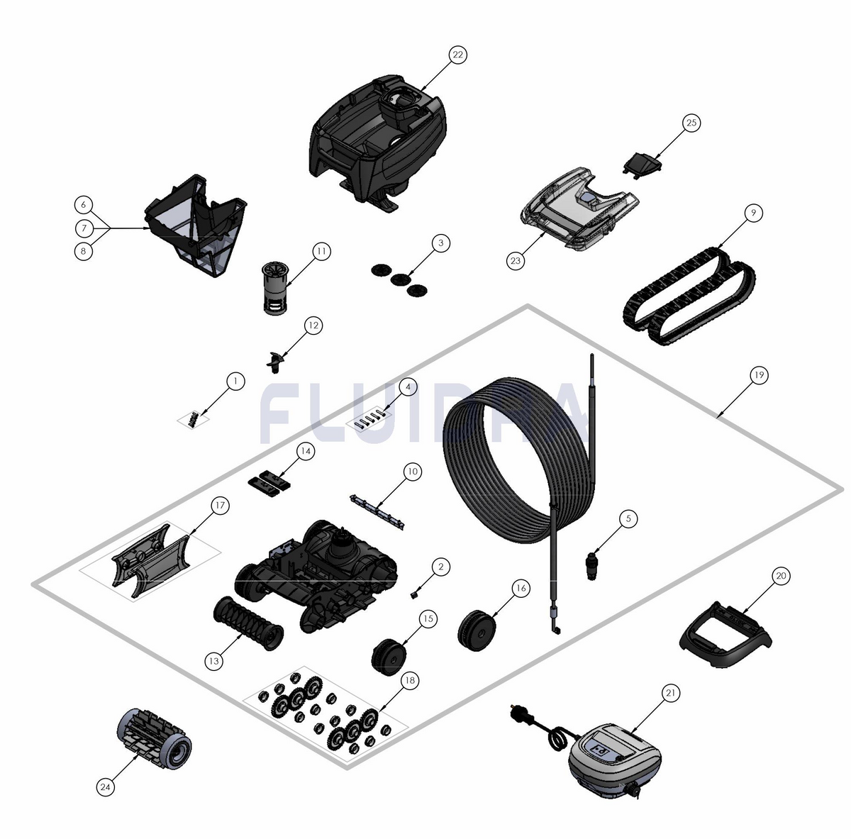 Esploso Zodiac OT 3200 Tile