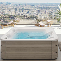 SELECT E Mobile Infinity + Jet in acciaio inox + Copertura + Ecospa - Bianco