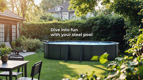 Piscina Anthracite Ovale