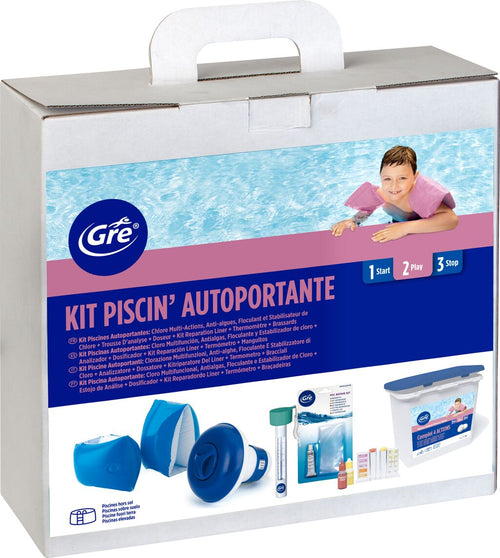 KIT trattamento piscina fuori terra da 5 a 15m³