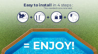Aqualoon ovale - Imitazione legno