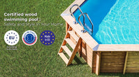 Piscina in Legno Quadrata