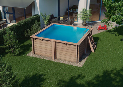 Piscina in Legno Quadrata