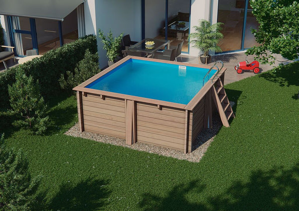 Piscina in Legno Quadrata